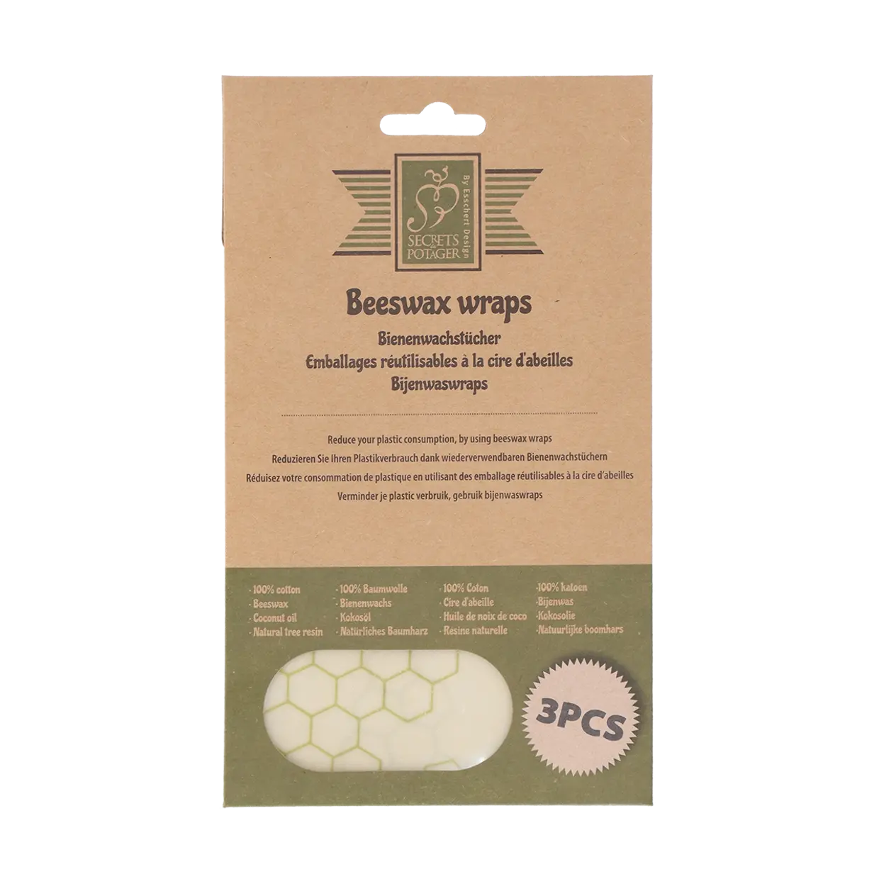 Beeswax wraps (3 pcs.)