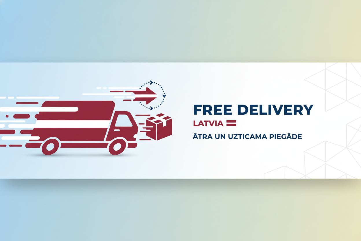 Bezmaksas piegāde Latvijā
